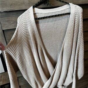 Bat Wing Wrap Sweater